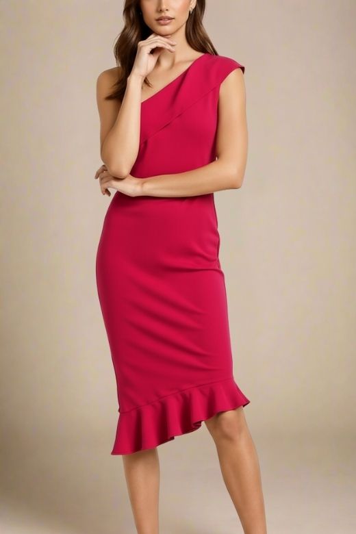 Avery Bandage Dress - Red Wine