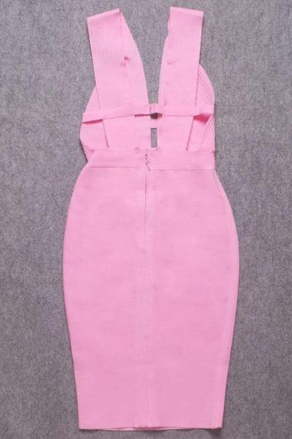 Bay Bandage Dress - Blush Pink