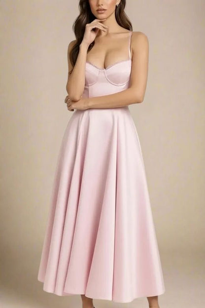 Mavis Midi Dress - Dusty Pink